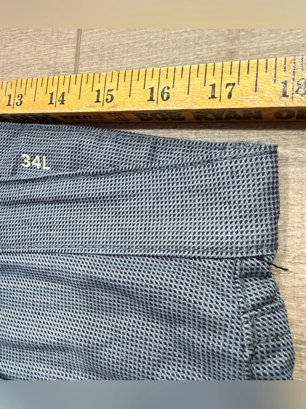 Rodd & Gunn Pants Men 34L (35x33) Gray Jeans Straight Fit Woven In Italy Cotton